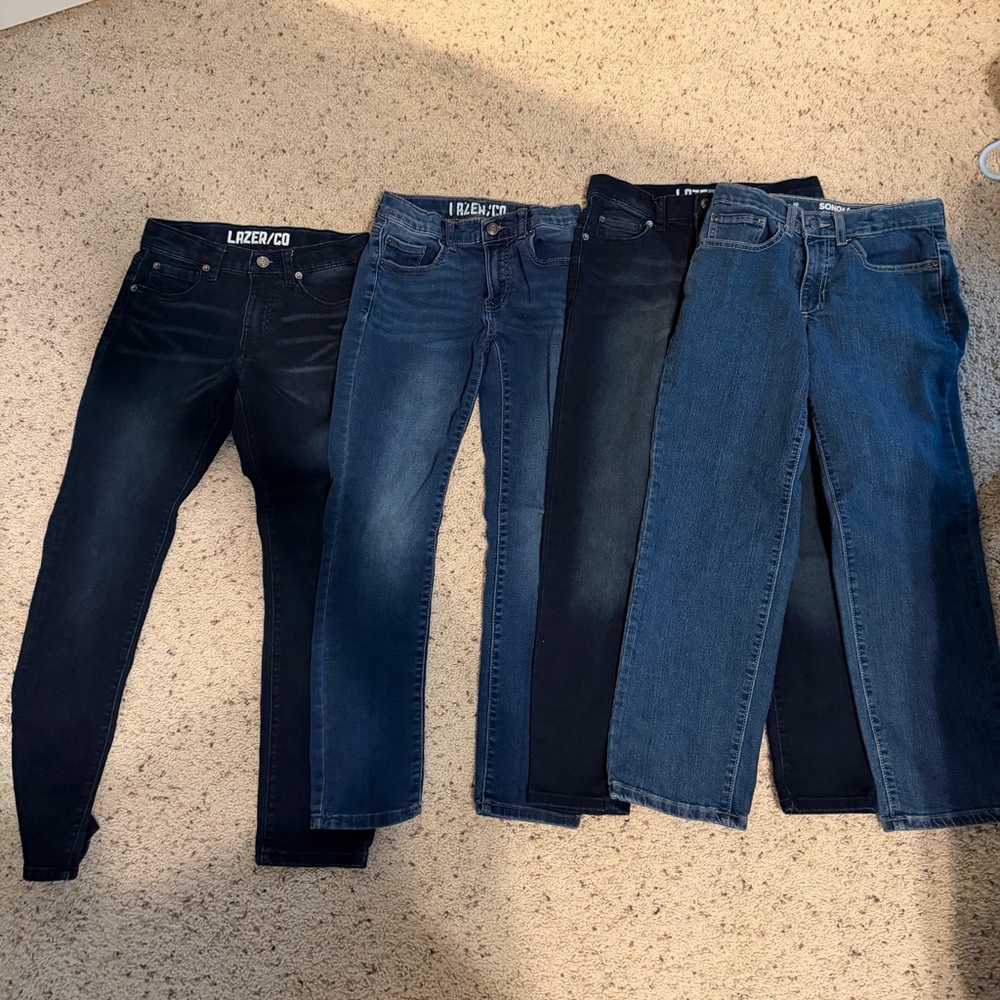 Lazer Kids' Dark Blue and Black Jeans